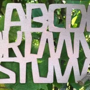 Buchstaben ABC aus Holz, Wand Deko Schriftzug fürs Kinderzimmer