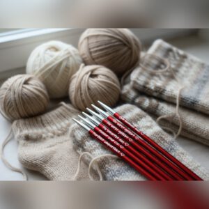 Personalisiertes Nadelspiel, Socken Stricknadeln KnitPro Zing, Länge 20cm